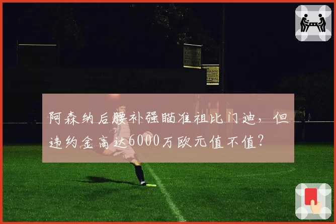 阿森纳后腰补强瞄准祖比门迪，但违约金高达6000万欧元值不值？